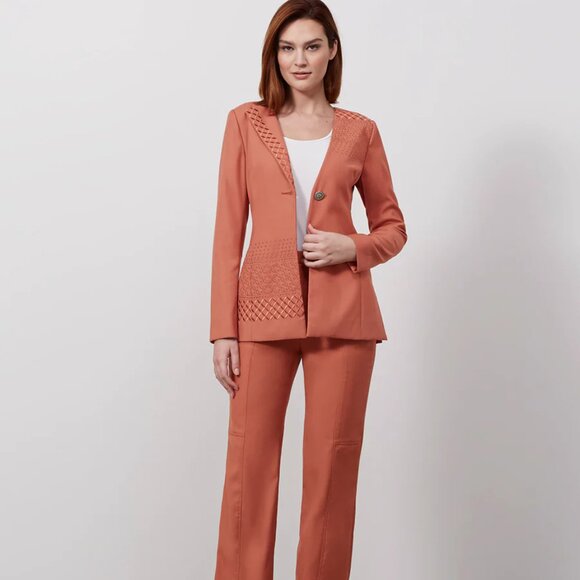 NEW CARLISLE COLLECTION Women's Asymmetrical Patio Jacket in Aragon Pink Size 2 - Picture 1 of 7